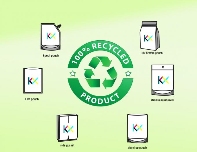 デジタル印刷 高壁リサイクル可能 平底リサイクル可能 スタンドアップ包装袋 6