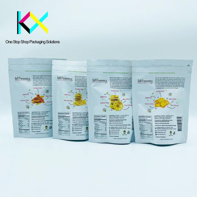 BRC カスタム印刷 再封印可能な食品袋 層状の葉巻 スナック 梱包袋 3