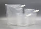 Transparent Refilling Aluminum Foil Packaging Bags Foldable With Cap Cut Handle