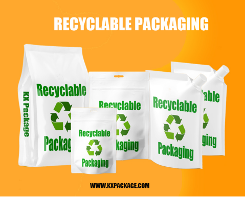 PE/PE素材 リサイクル可能な包装袋 マット表面 110um 厚さ 6