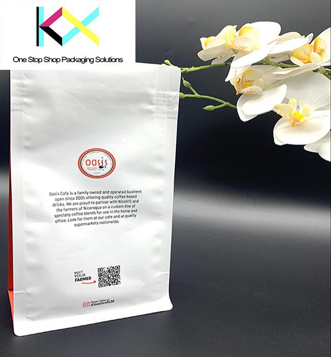 オーダーメイドデザイン 印刷 中国 メーカー OEM トップジッパー プラスチック食品包装バッグ スタンドアップ ポケット ジップロック カフェ バッグ 3