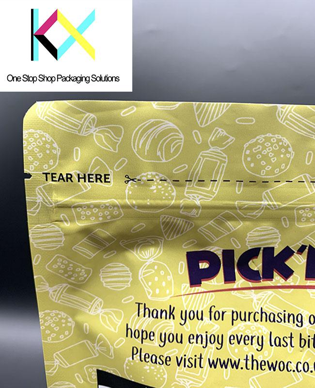 デジタル印刷 スタンドアップバッグ キャンディー食品スナック用の臭いを防ぐバッグ 2